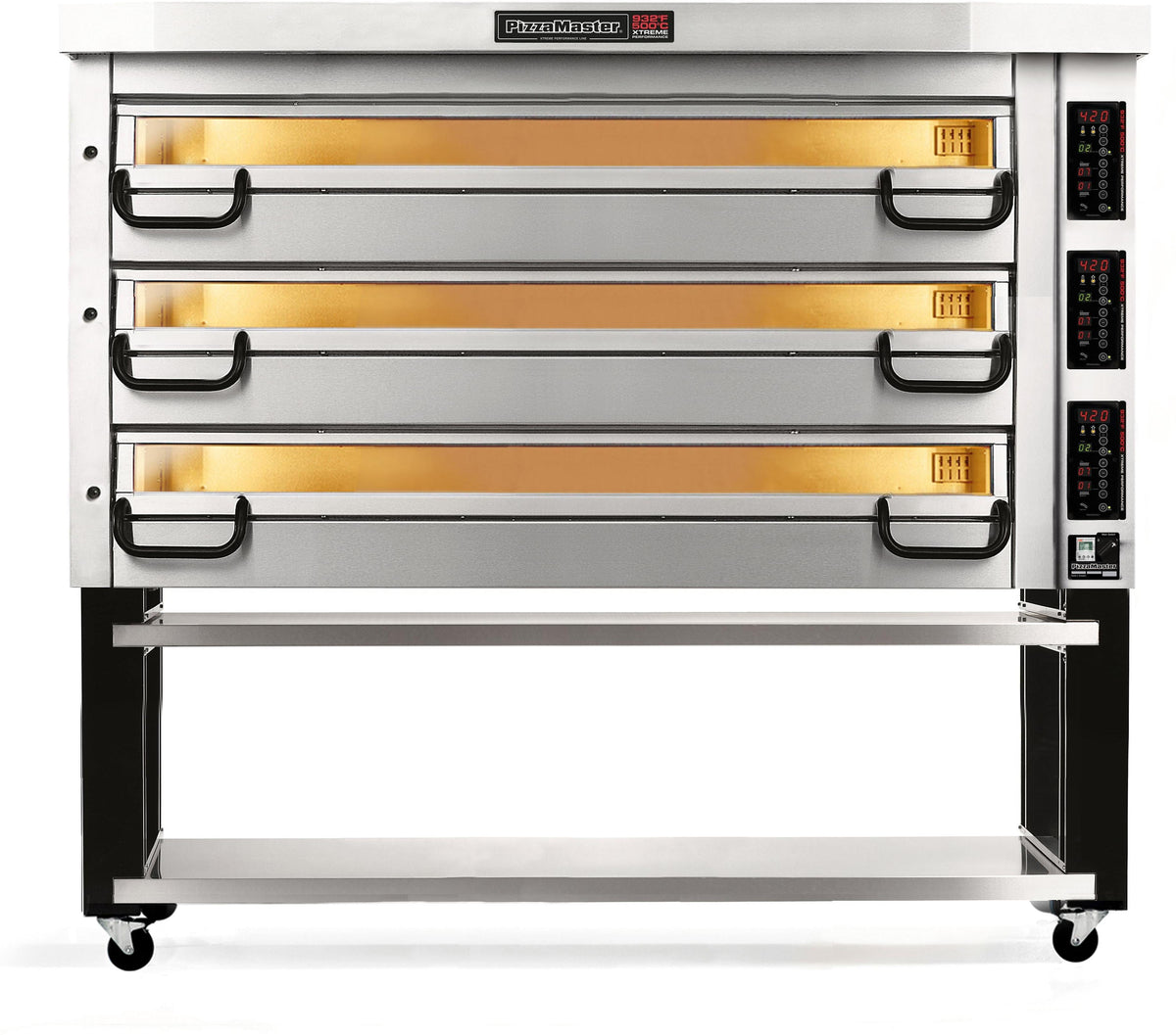 PizzaMaster - 900 Series 4 Stone Hearth, 3 Deck, Modular Electric Pizza Oven - PM 943ED
