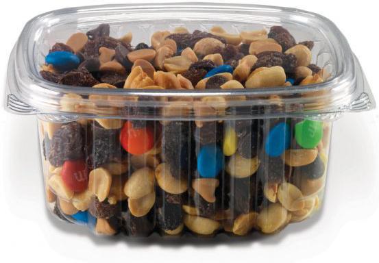 Placon - 16 Oz Crystal Seal Hinged Container, 200/Cs, 48/sk - 235910