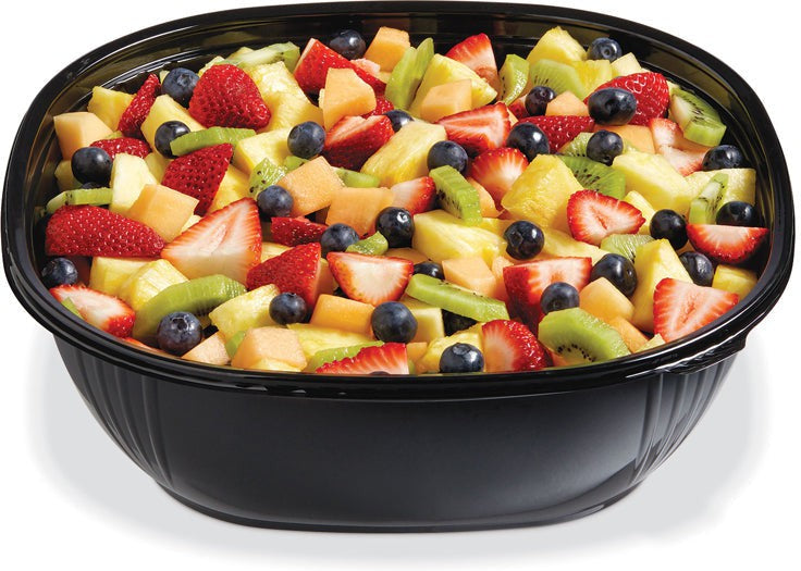 Placon - 160 Oz Black PET Catering Bowl, 50/Cs - SB2X-160B