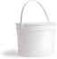 Plastipak - 3 Ib White Plastic Pail With Handle, 250/Cs - 239A