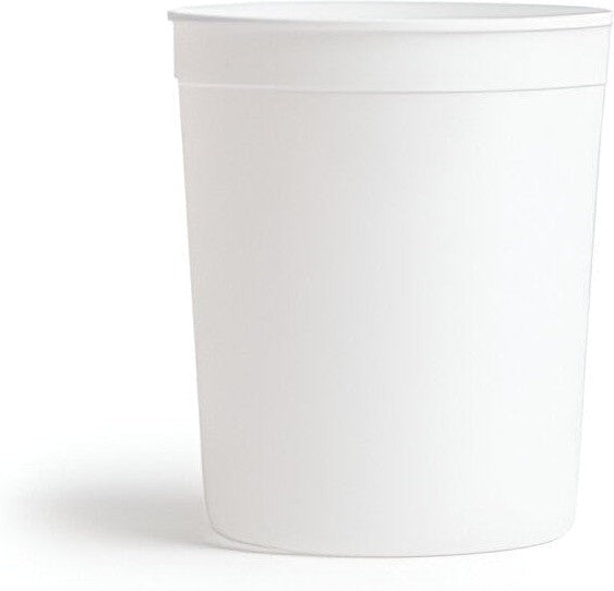 Plastipak - 35 Oz White Polypropylene Food Containers, 300/Cs - 181A