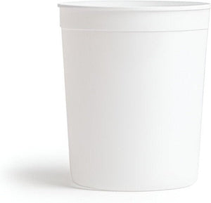 Plastipak - 35 Oz White Polypropylene Food Containers, 300/Cs - 181A