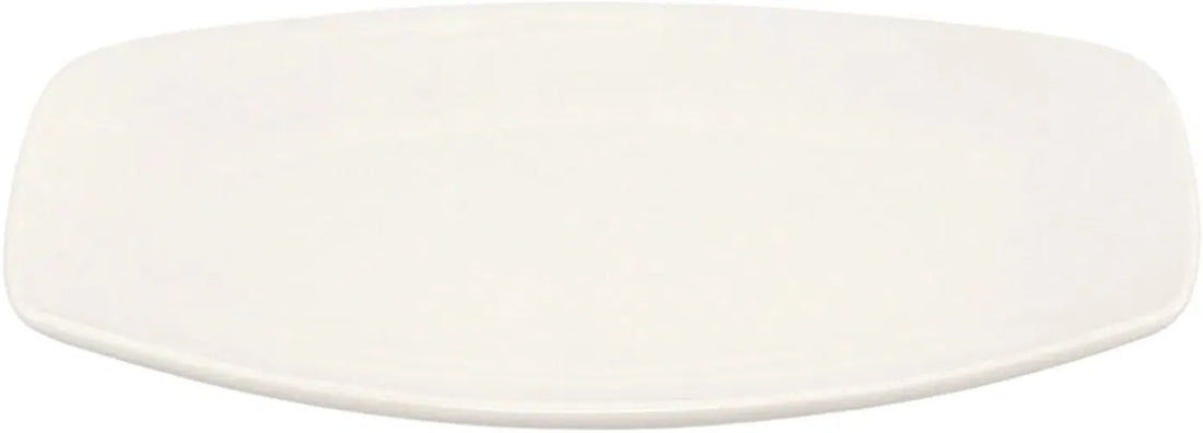 Porland - Dove 10.6" White Square Oval Plate, Pack of 6 - 04AP009655