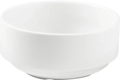 Porland - Dove 4.4" White Bowl with Lid, Pack of 6 - 04AP001300