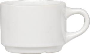 Porland - Dove 6.5 Oz White Tea Cup, Pack of 6 - 04AP000799