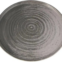 Porland - Ethos Lykke 11.75" Gray Flat Round Plate, Pack of 6 - 04ALM005789