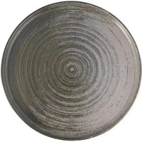 Porland - Ethos Lykke 11.75" Gray Flat Round Plate, Pack of 6 - 04ALM005789