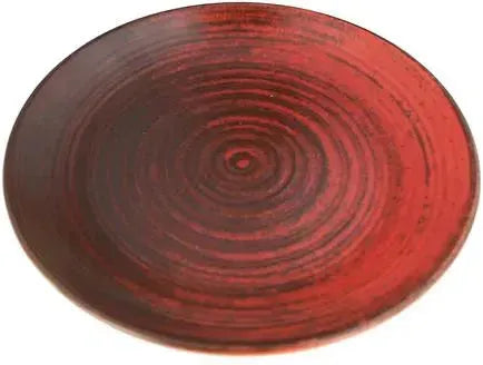 Porland - Ethos Lykke 11.75" Red Flat Round Plate, Pack of 6 - 04ALM005787