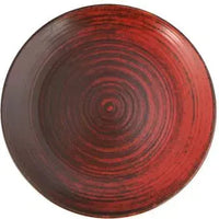 Porland - Ethos Lykke 6.75" Red Flat Round Plate, Pack of 6 - 04ALM005931