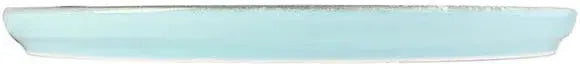 Porland - Lykke 12.2" Turquoise Flat Round Plate, Pack of 6 - 04ALM005947