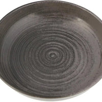 Porland - Lykke 8.6", 28 Oz Grey Flat Bowl, Pack of 6 - 04ALM005799