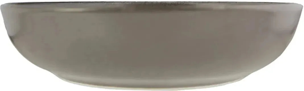 Porland - Lykke 8.6", 28 Oz Grey Flat Bowl, Pack of 6 - 04ALM005799