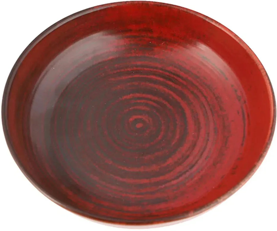 Porland - Lykke 8.6", 28 Oz Red Flat Bowl, Pack of 6 - 04ALM005797
