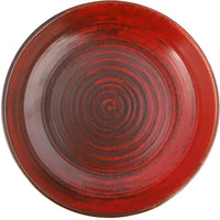 Porland - Lykke 8.6", 28 Oz Red Flat Bowl, Pack of 6 - 04ALM005797