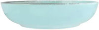 Porland - Lykke 8.6", 28 Oz Turquoise Flat Bowl, Pack of 6 - 04ALM005798