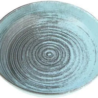 Porland - Lykke 8.6", 28 Oz Turquoise Flat Bowl, Pack of 6 - 04ALM005798