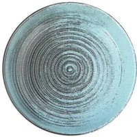Porland - Lykke 8.6", 28 Oz Turquoise Flat Bowl, Pack of 6 - 04ALM005798