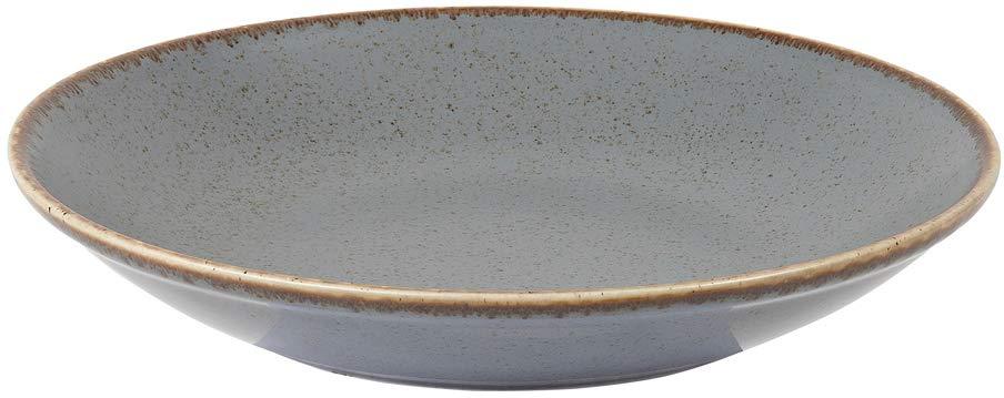 Porland - Seasons 10" Round Dark Grey Deep Plate, Pack of 6 - 04ALM002452
