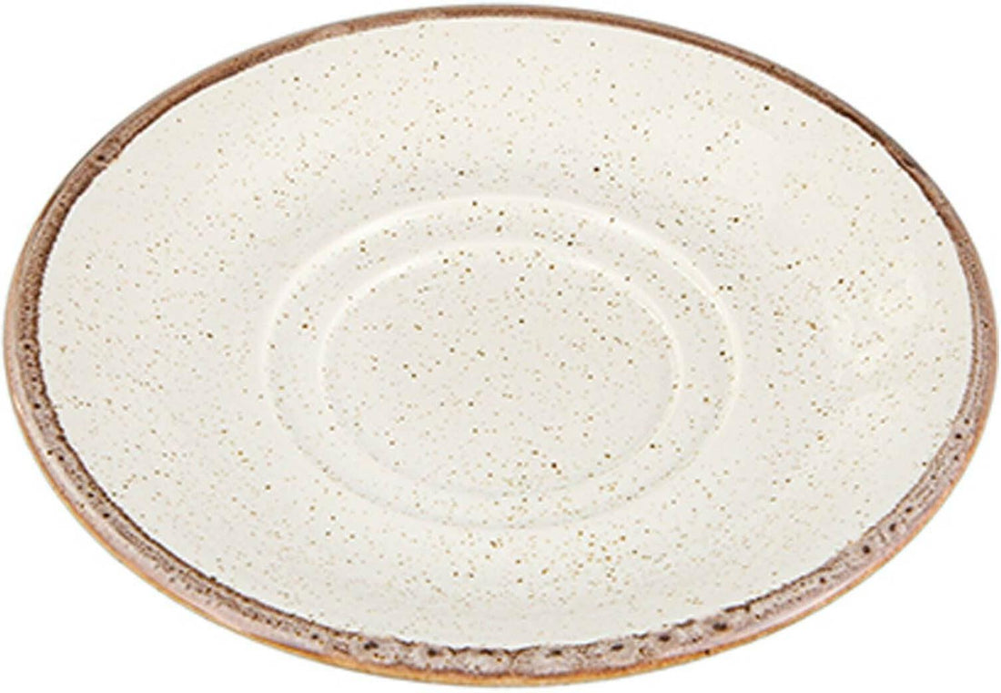 Porland - Seasons 5.6" Beige Saucer For Tea Cup, Pack of 36 - 04ALM007432
