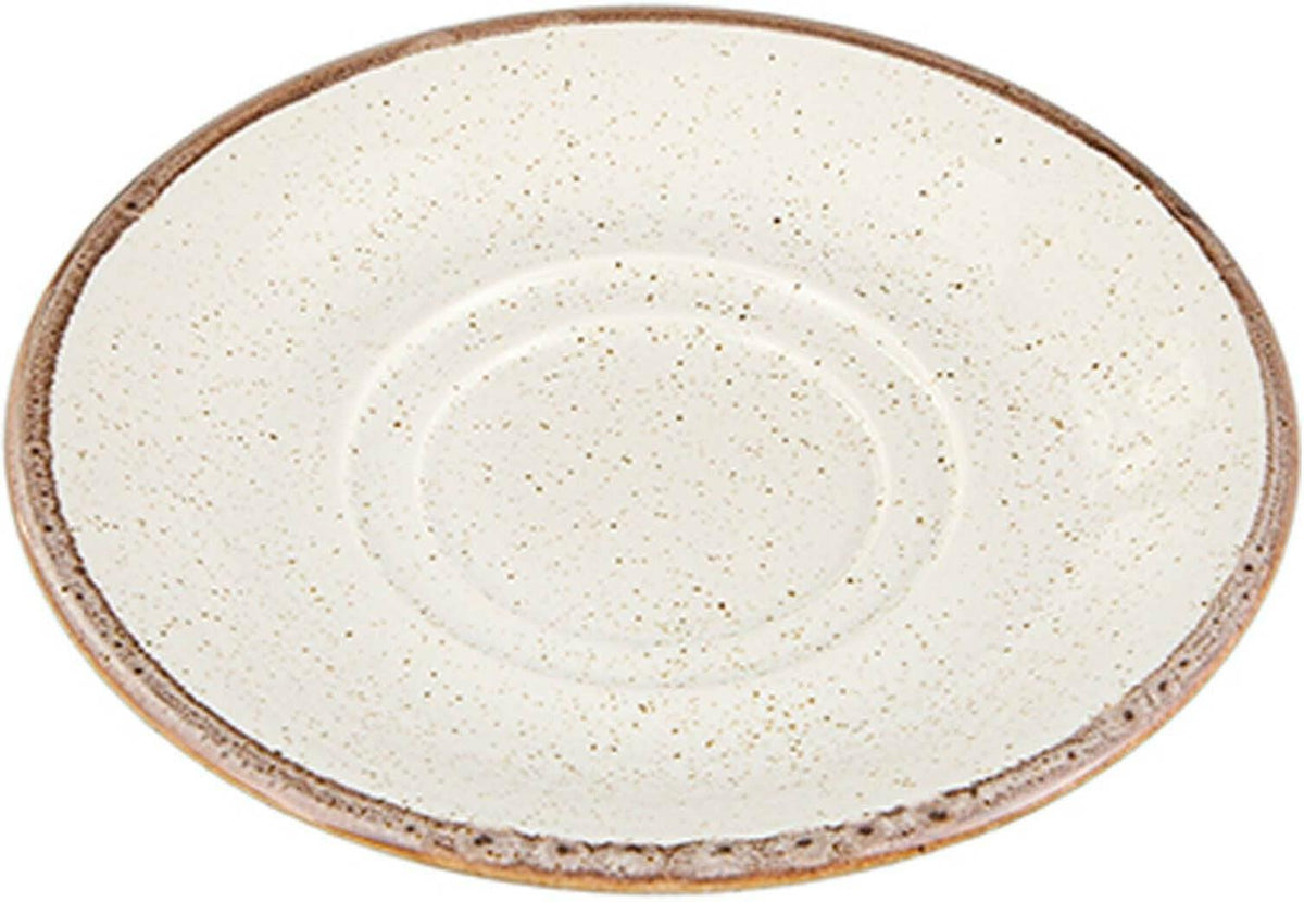 Porland - Seasons 5.6" Beige Saucer For Tea Cup, Pack of 36 - 04ALM007432