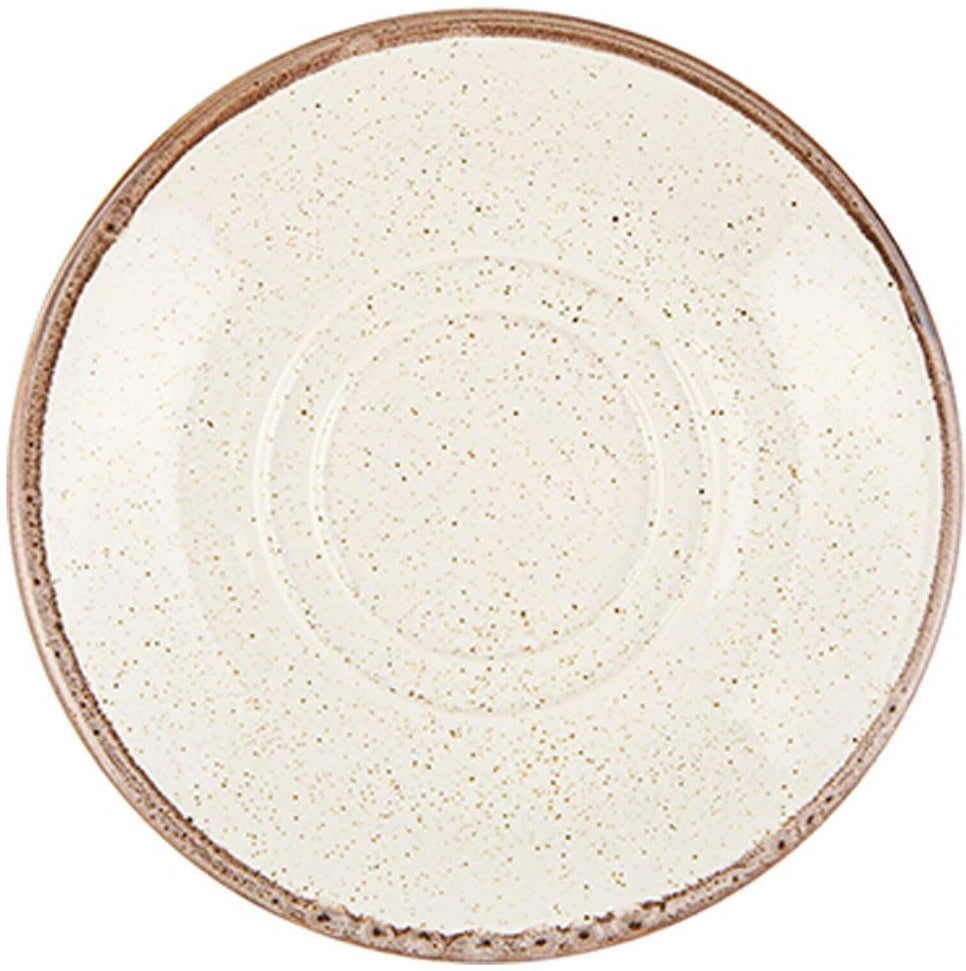 Porland - Seasons 5.6" Beige Saucer For Tea Cup, Pack of 36 - 04ALM007432