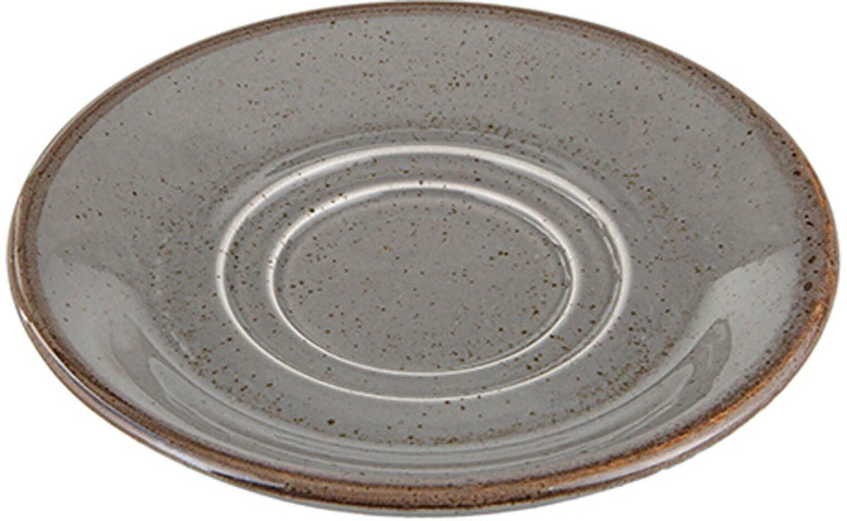 Porland - Seasons 5.6" Dark Grey Saucer For Tea Cup, Pack of 36 - 04ALM007037
