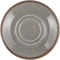 Porland - Seasons 5.6" Dark Grey Saucer For Tea Cup, Pack of 36 - 04ALM007037