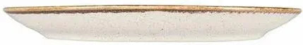 Porland - Seasons 7.5" x 9.5" Beige Oval Plate, Pack of 6 - 04ALM001574