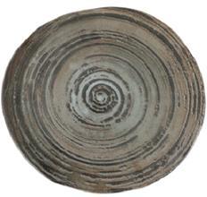Porland - Stoneware 10.6" Vintage Flat Round Plate, Pack of 6 - 04SWA000007