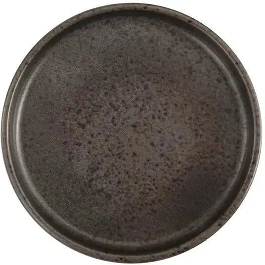 Porland - Stoneware 8" Ironstone Signature Flat Round Plate, Pack of 6 - 04SWA000001