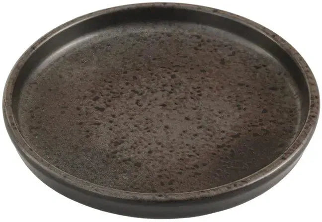 Porland - Stoneware 5.6" Ironstone Signature Flat Round Plate, Pack of 6 - 04SWA000089