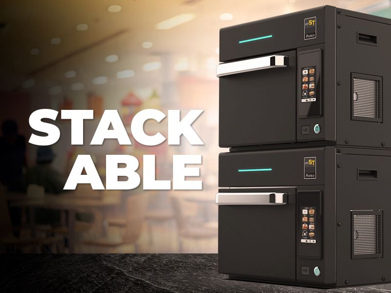 Pratica - FIT ST Stackable Ventless Double Magnetron High-Speed Countertop Oven - FIT-ST-DOUBLE-MAG