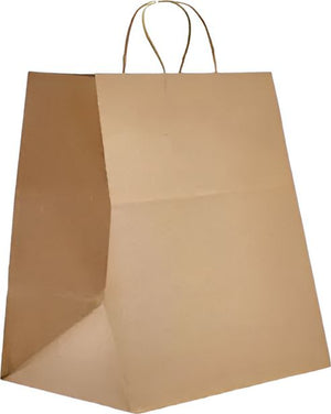 Prime Time Packaging - 14" x 10" x 15.75" Paper Kraft Twist Bag, 200/Cs - 141015K