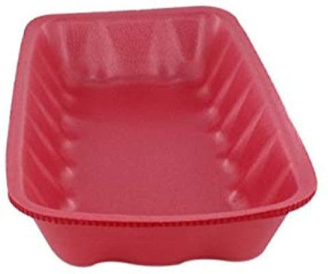 ProAmpac - 10.75" x 5.875" x 2" 10K Pink Foam Meat Trays, Pack of 250 - 201010KP00