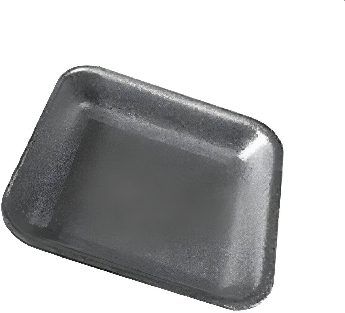 ProAmpac - 15" x 5.19" x 0.75" 7H/7S Black Foam Meat Trays, 250 Per Case - 201007HN00