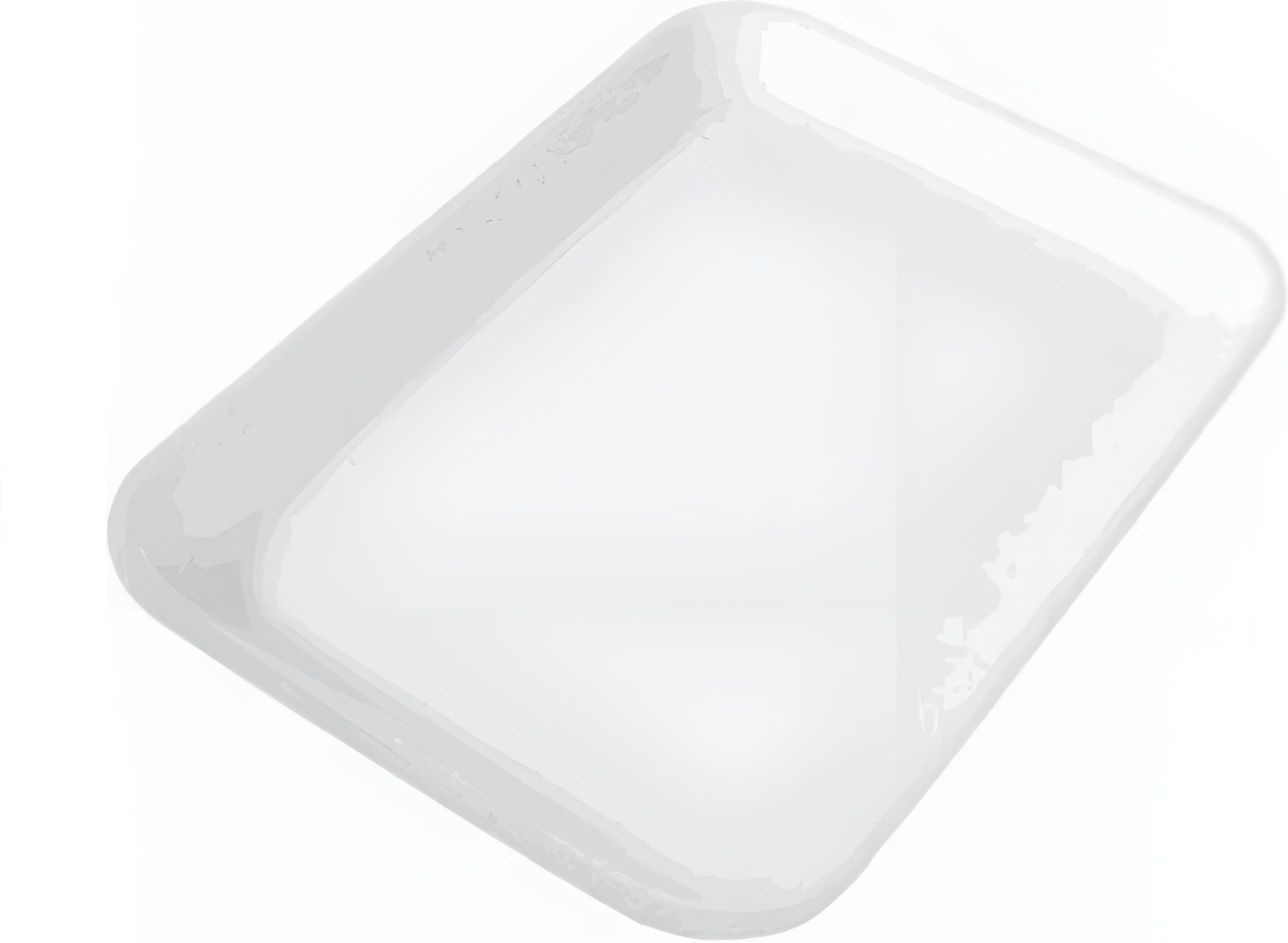 ProAmpac - 8.25" x 5.75" x 0.62" 2S/32 White Foam Meat Trays, 500 Per Case - 201002SW00