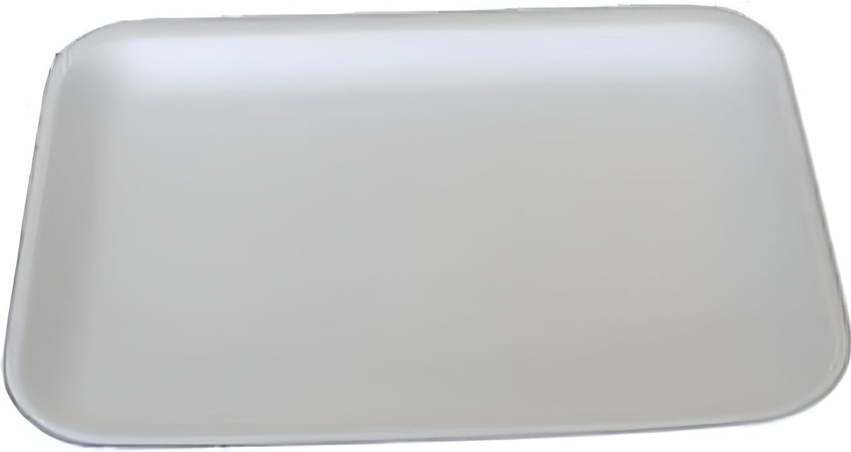 ProAmpac - 8.25" x 6" x 1.875" 42P White Foam Meat Trays, 400 Per Case - 201042PW00