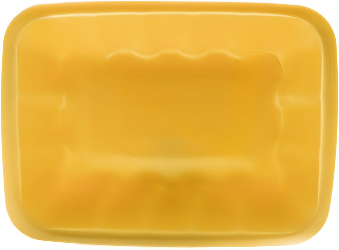 ProAmpac - 8.25" x 6" x 1.875" 42P Yellow Foam Meat Trays, Pack of 400 - 201042PY00