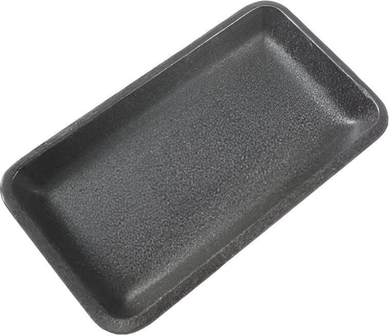 ProAmpac - 9.1" x 7.1" x 0.25" 4PP Black Foam Tray, 400/Cs - 555337