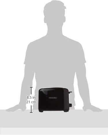 Proctor Silex Commercial - 10.3" 2 Slice Extra Wide Slot Toaster with Cool Wall Black - 22215G