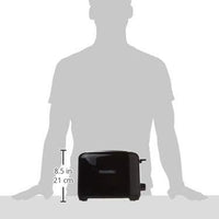 Proctor Silex Commercial - 10.3" 2 Slice Extra Wide Slot Toaster with Cool Wall Black - 22215G