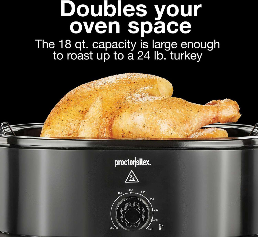 Proctor Silex Commercial - 18 Qt Black Electric Roaster Oven - 32200