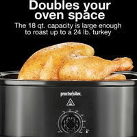 Proctor Silex Commercial - 18 Qt Black Electric Roaster Oven - 32200