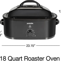 Proctor Silex Commercial - 18 Qt Black Electric Roaster Oven - 32200