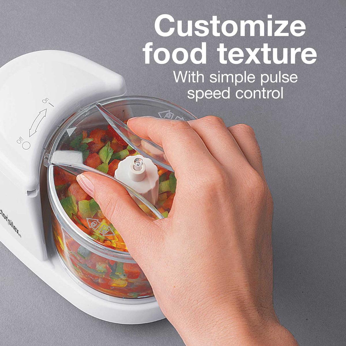 Proctor Silex Commercial - 4.7", 1.5 Cup Food Chopper White - 72500PS