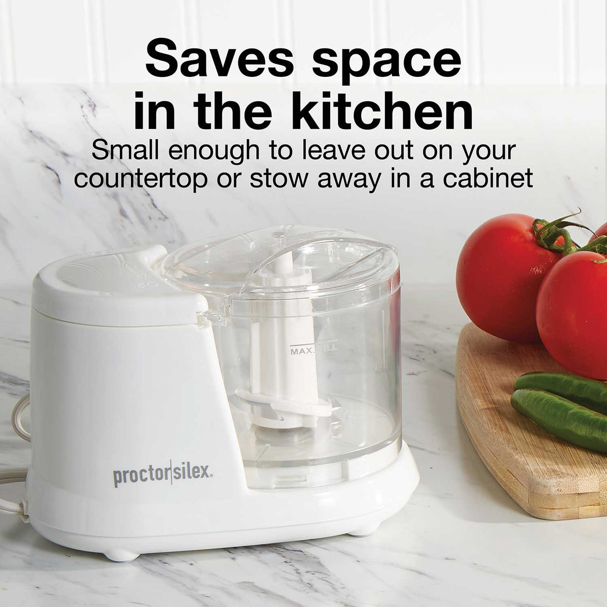 Proctor Silex Commercial - 4.7", 1.5 Cup Food Chopper White - 72500PS