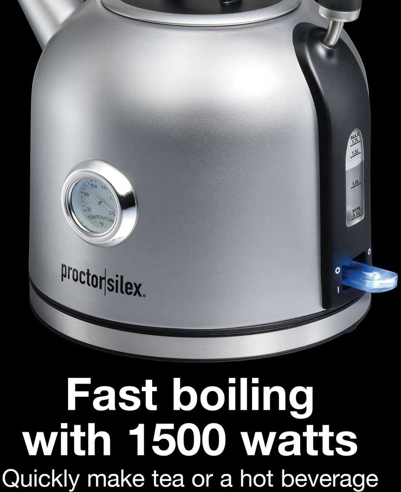 Proctor Silex Commercial - 1.7 L Electric Dome Kettle - 41035C