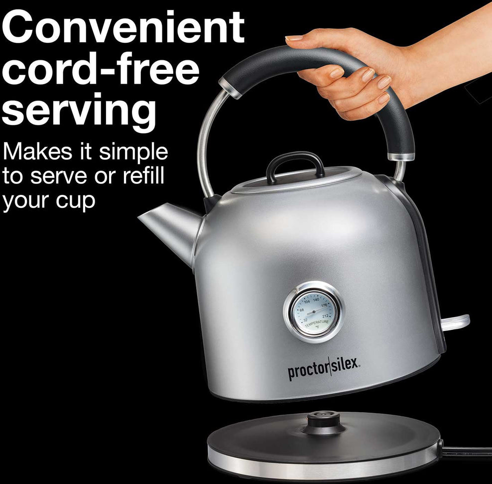 Proctor Silex Commercial - 1.7 L Electric Dome Kettle - 41035C