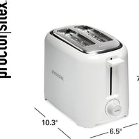Proctor Silex Commercial - 2 Slice Extra Wide Slot Toaster White - 22216G