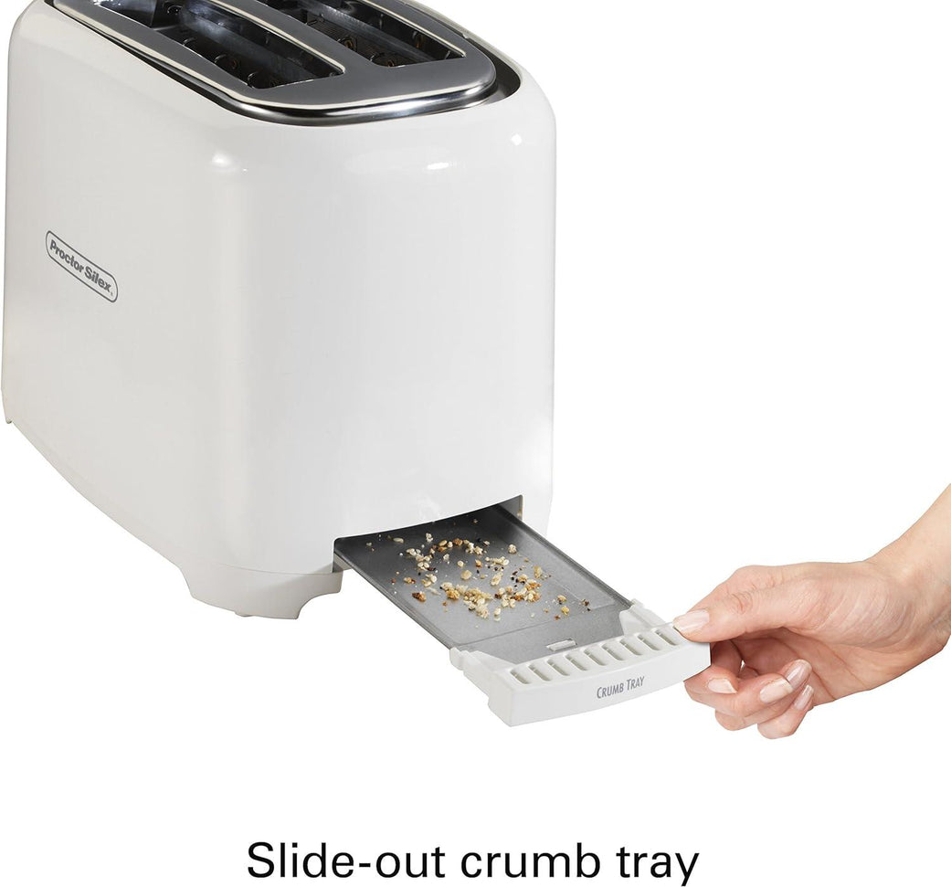Proctor Silex Commercial - 2 Slice Extra Wide Slot Toaster with Toast Boost White - 22216PS